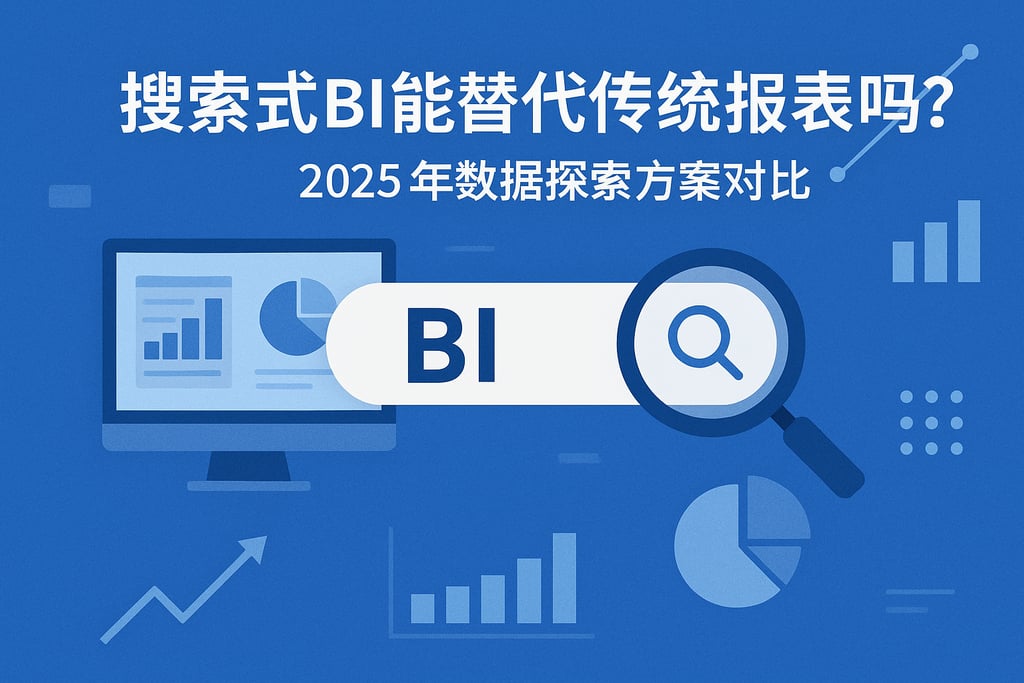 搜索式BI能替代传统报表吗？2025年数据探索方案对比