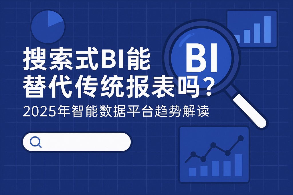 搜索式BI能替代传统报表吗？2025年智能数据平台趋势解读