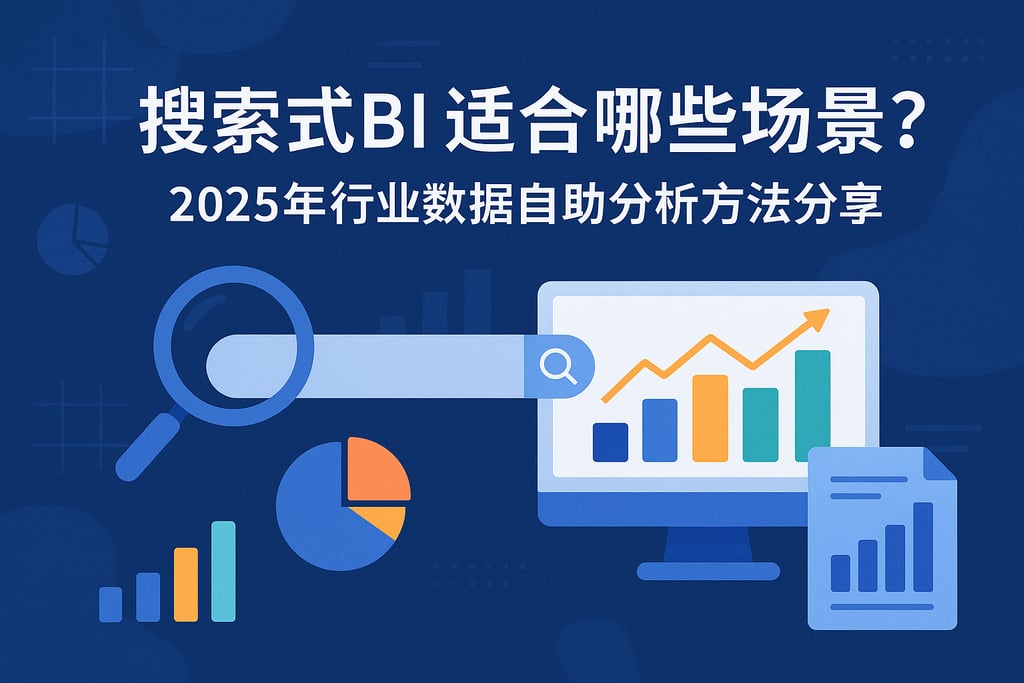 搜索式BI适合哪些场景？2025年行业数据自助分析方法分享