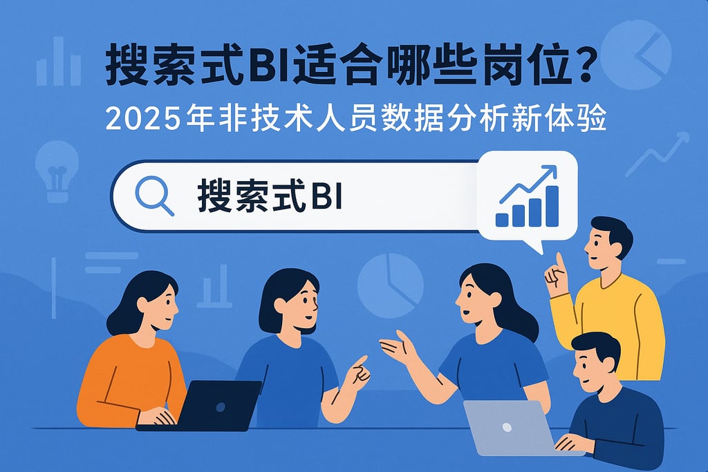 搜索式BI适合哪些岗位？2025年非技术人员数据分析新体验