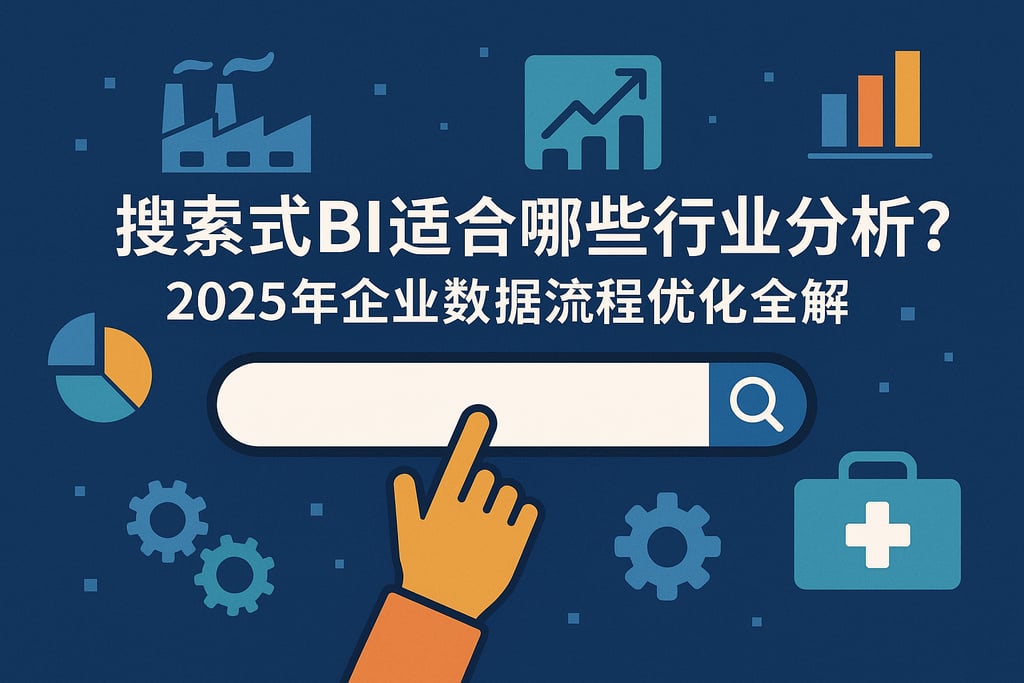 搜索式BI适合哪些行业分析？2025年企业数据流程优化全解