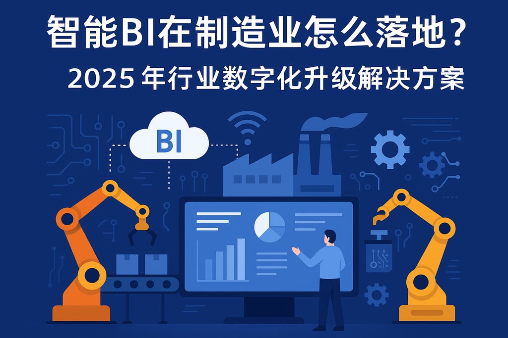 智能BI在制造业怎么落地？2025年行业数字化升级解决方案