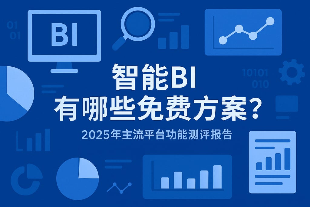 智能BI有哪些免费方案？2025年主流平台功能测评报告