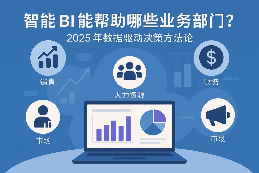 智能BI能帮助哪些业务部门？2025年数据驱动决策方法论