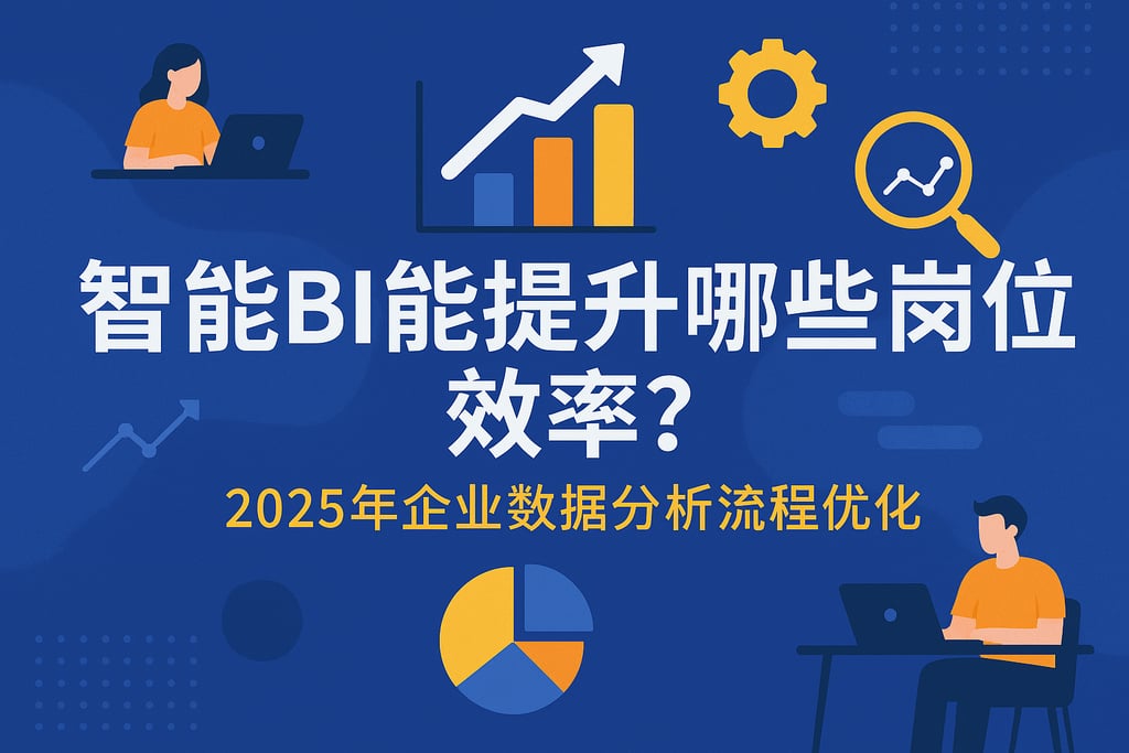 智能BI能提升哪些岗位效率？2025年企业数据分析流程优化