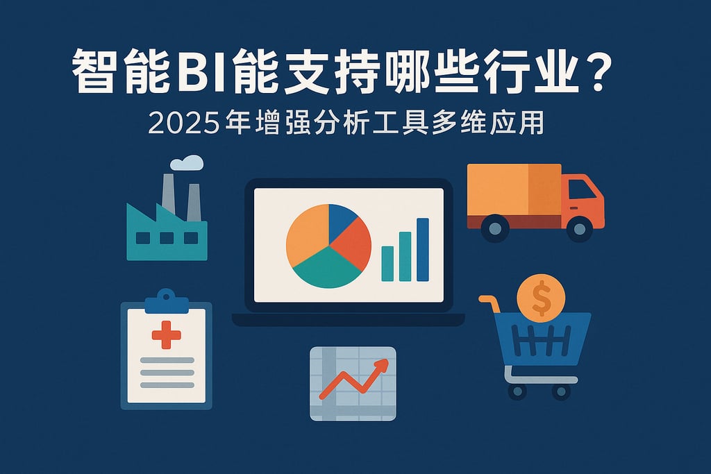 智能BI能支持哪些行业？2025年增强分析工具多维应用