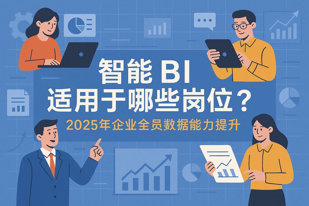 智能BI适用于哪些岗位？2025年企业全员数据能力提升