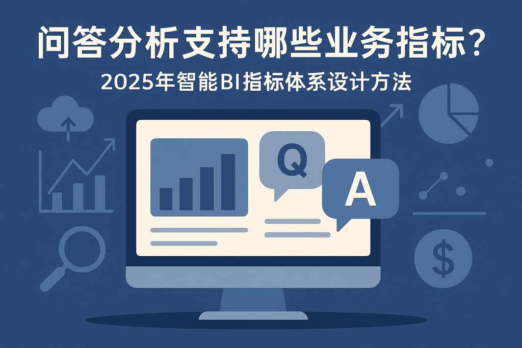 问答分析支持哪些业务指标？2025年智能BI指标体系设计方法