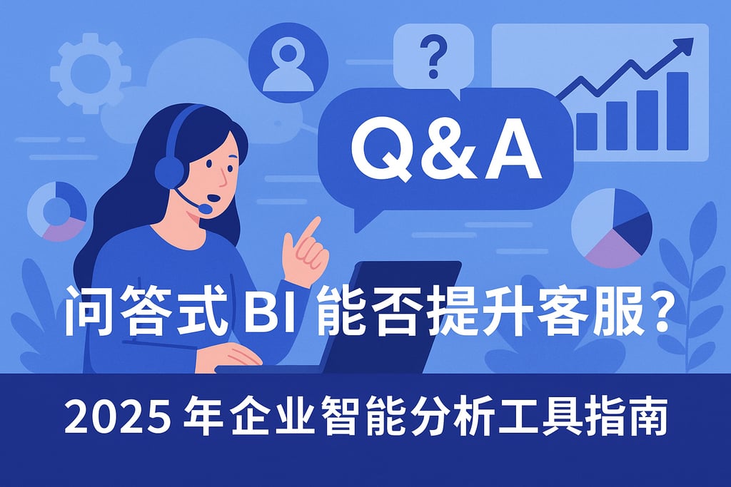 问答式BI能否提升客服效率？2025年企业智能分析工具指南