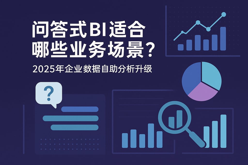 问答式BI适合哪些业务场景？2025年企业数据自助分析升级