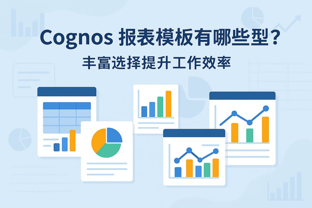 Cognos报表模板有哪些类型？丰富选择提升工作效率
