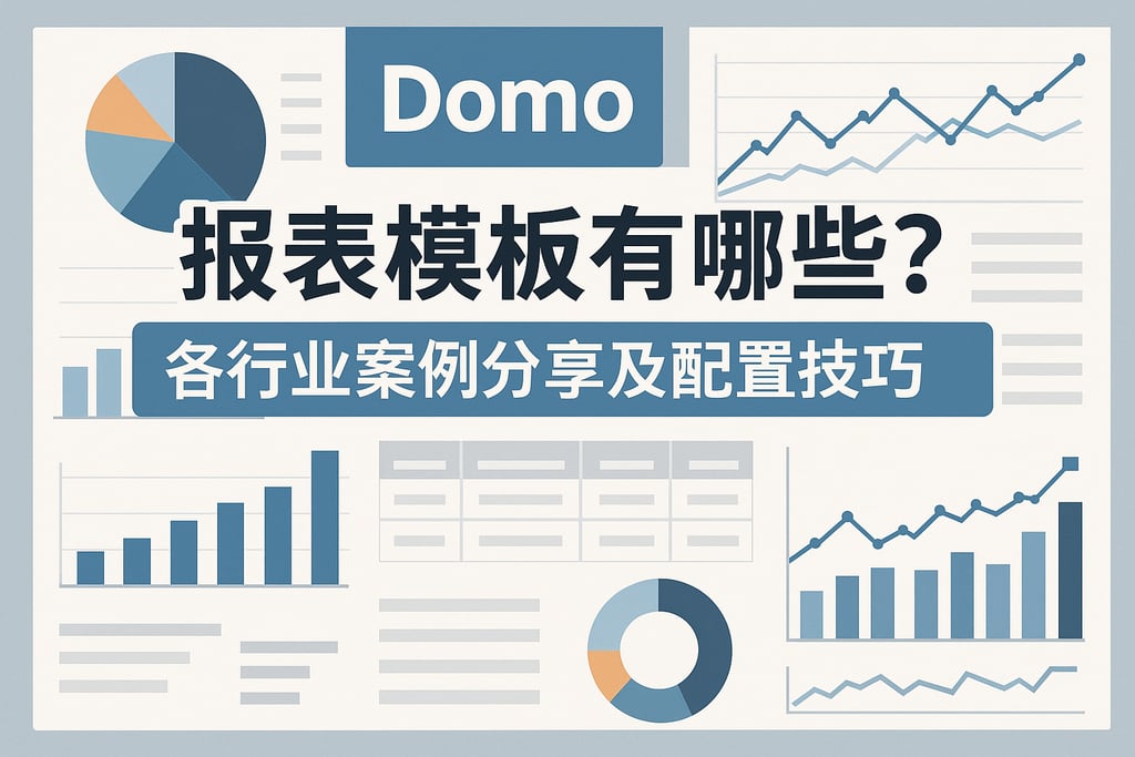Domo报表模板有哪些？各行业案例分享及配置技巧