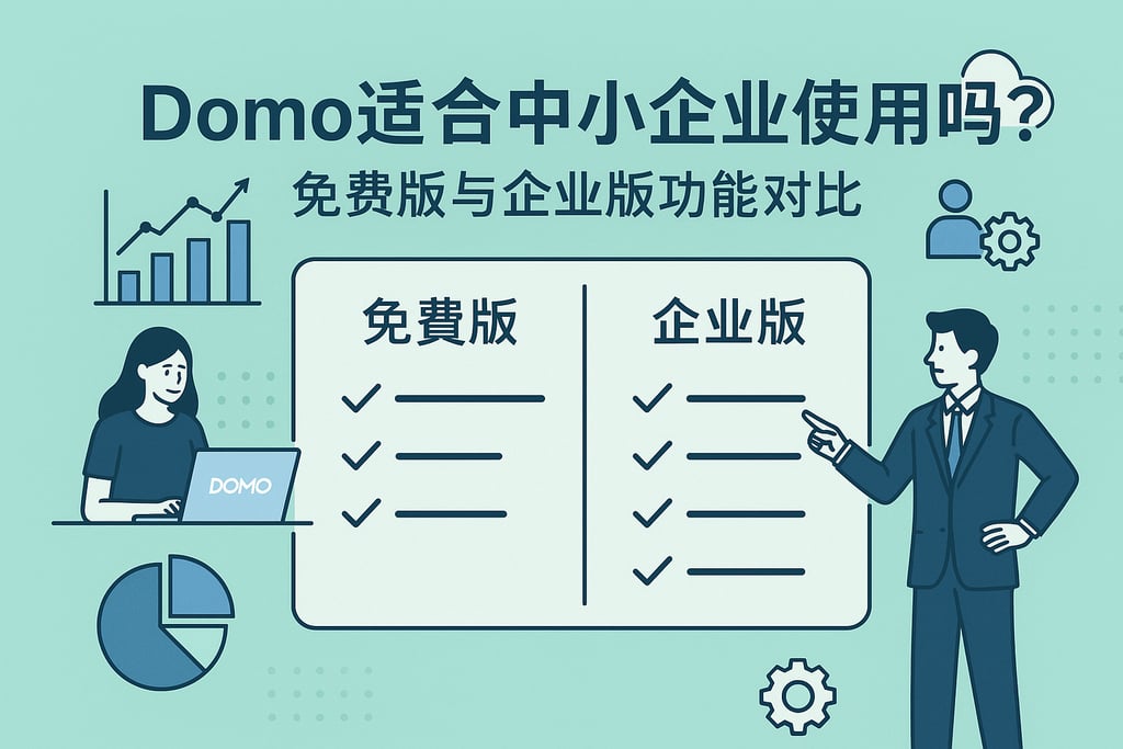Domo适合中小企业使用吗？免费版与企业版功能对比