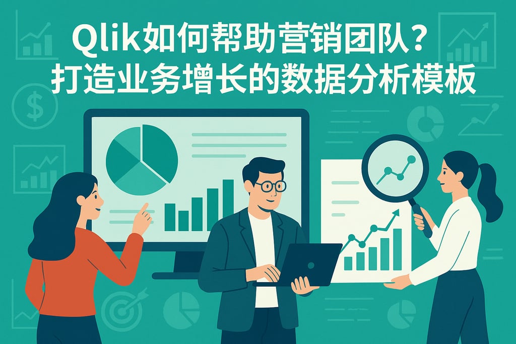 Qlik如何帮助营销团队？打造业务增长的数据分析模板