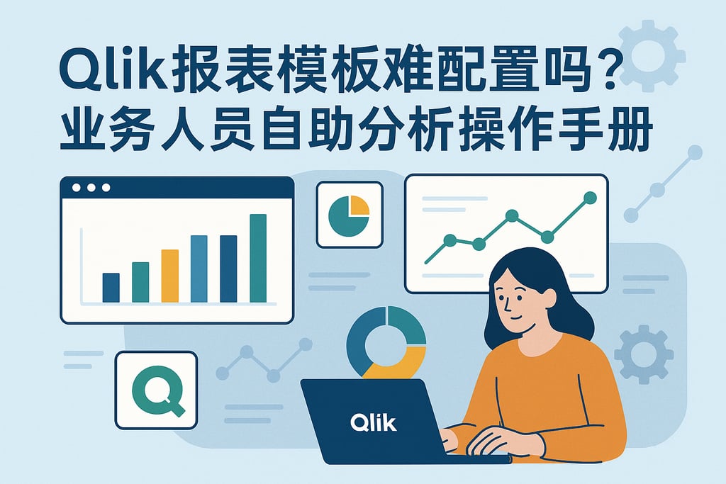 Qlik报表模板难配置吗？业务人员自助分析操作手册