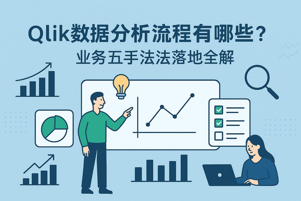 Qlik数据分析流程有哪些？业务五步法落地全解