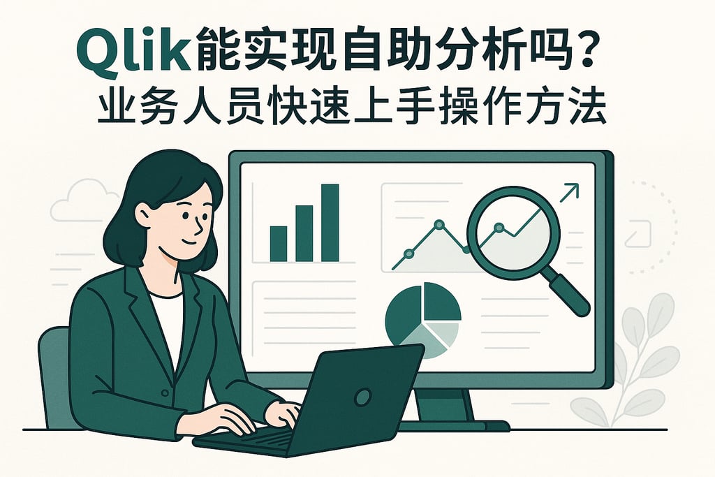 Qlik能实现自助分析吗？业务人员快速上手操作方法