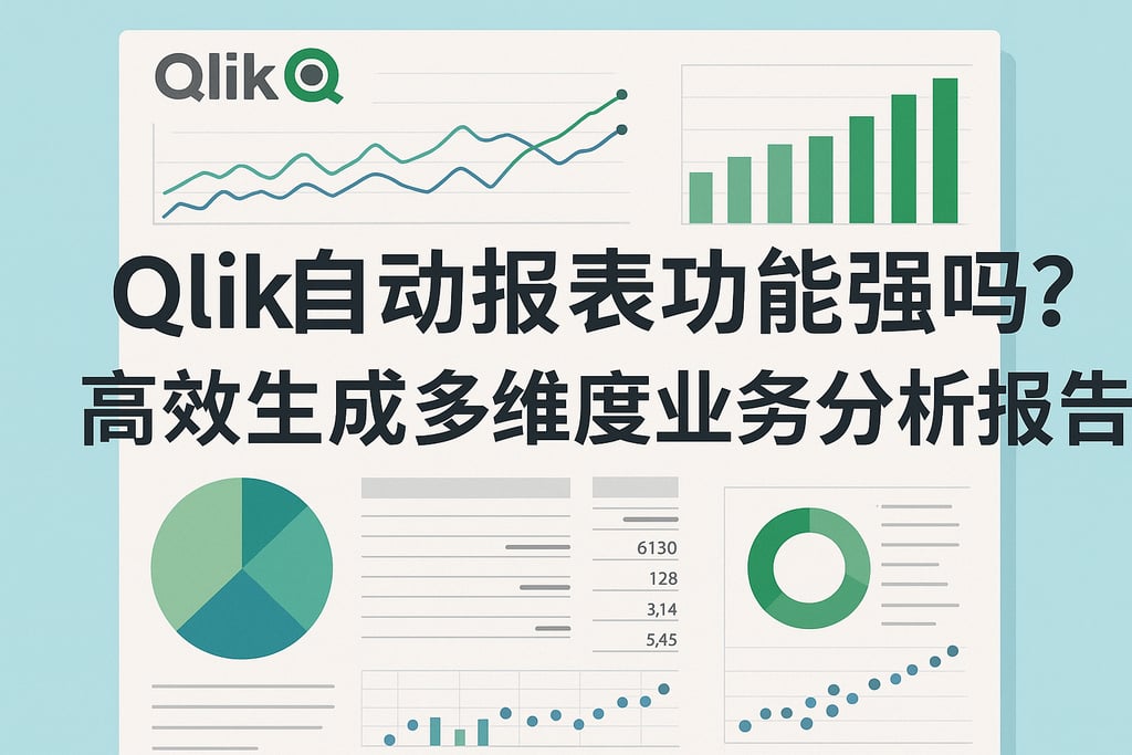 Qlik自动报表功能强吗？高效生成多维度业务分析报告