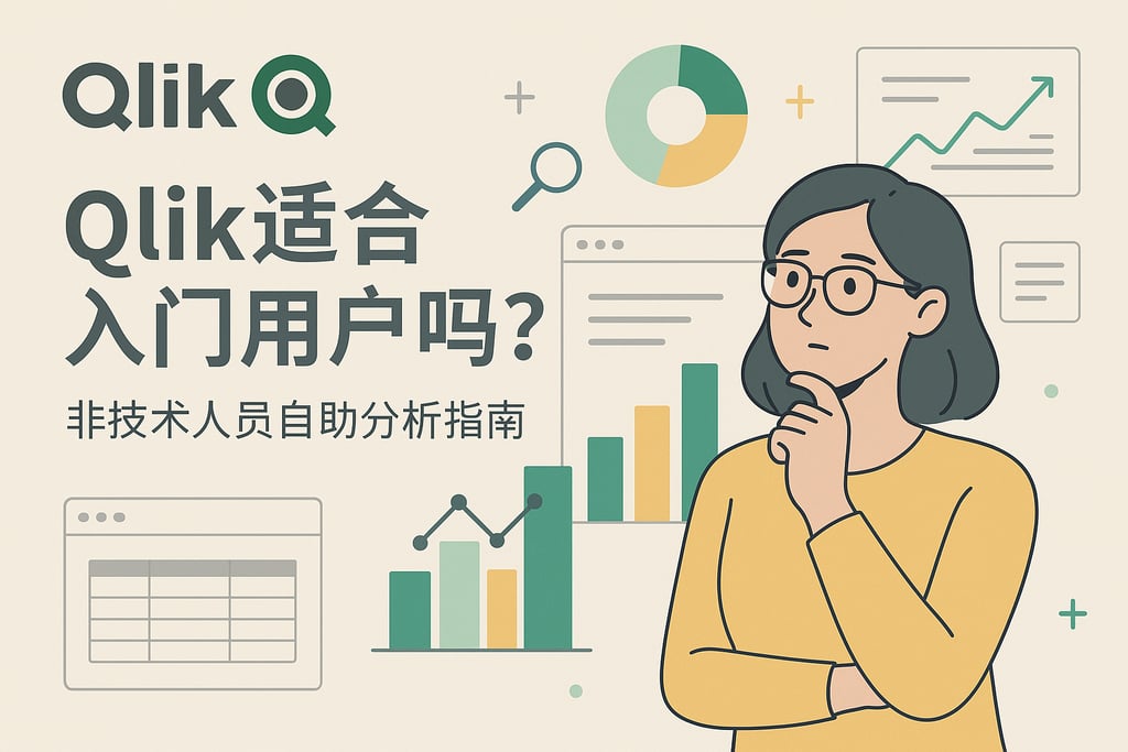 Qlik适合入门用户吗？非技术人员自助分析指南