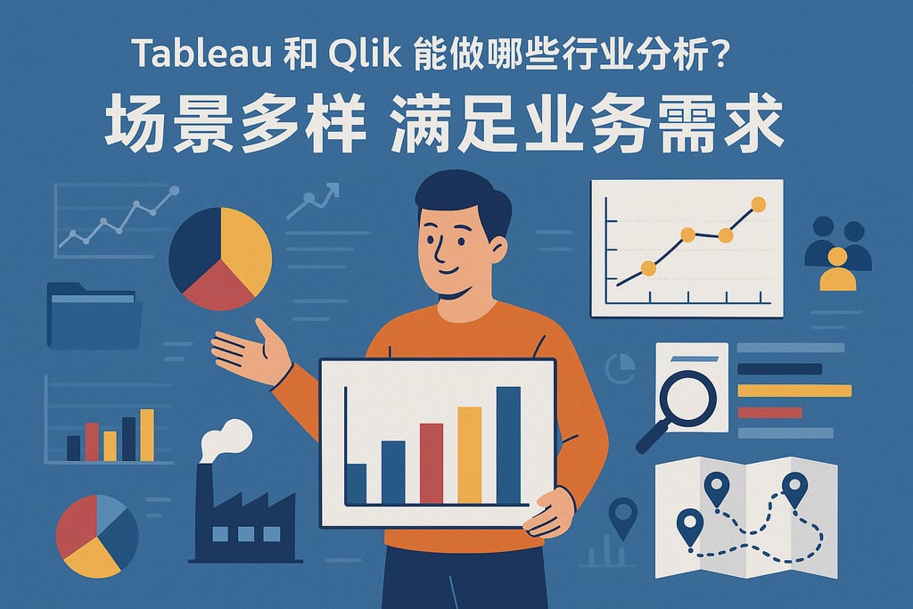 Tableau和Qlik能做哪些行业分析？场景多样满足业务需求