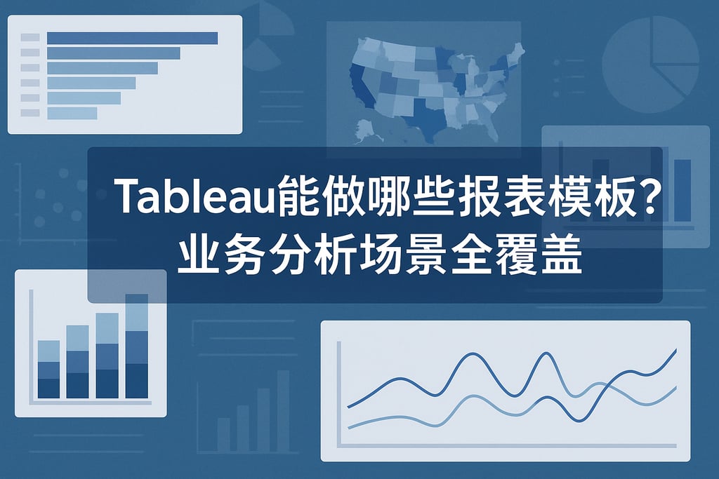 Tableau能做哪些报表模板？业务分析场景全覆盖