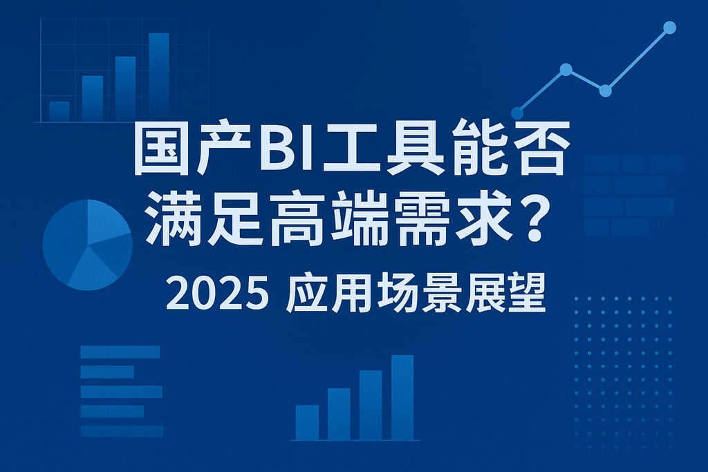 国产BI工具能否满足高端需求？2025应用场景展望