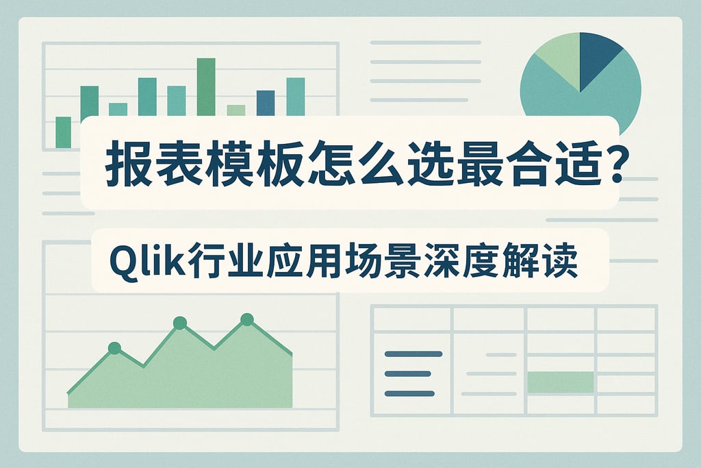 报表模板怎么选最合适？Qlik行业应用场景深度解读
