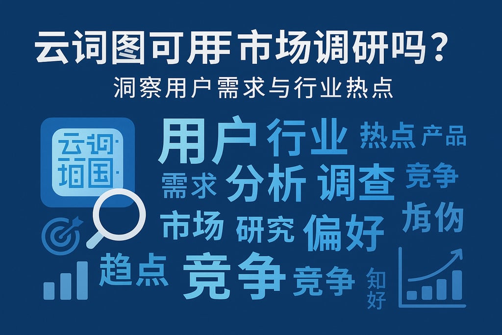 云词图可用于市场调研吗？洞察用户需求与行业热点