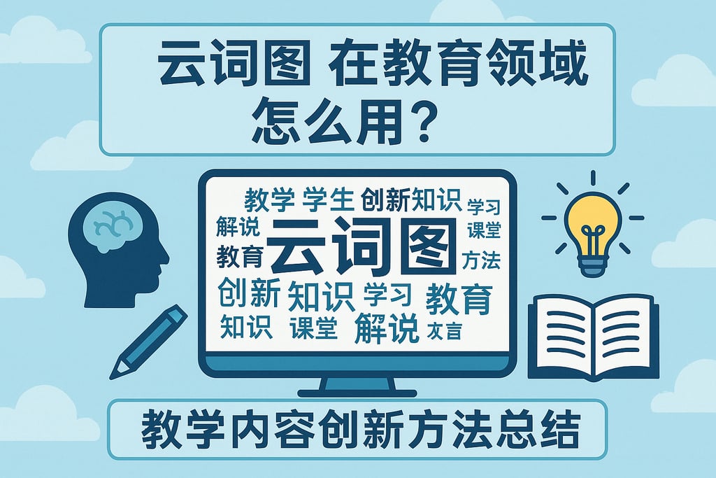 云词图在教育领域怎么用？教学内容创新方法总结