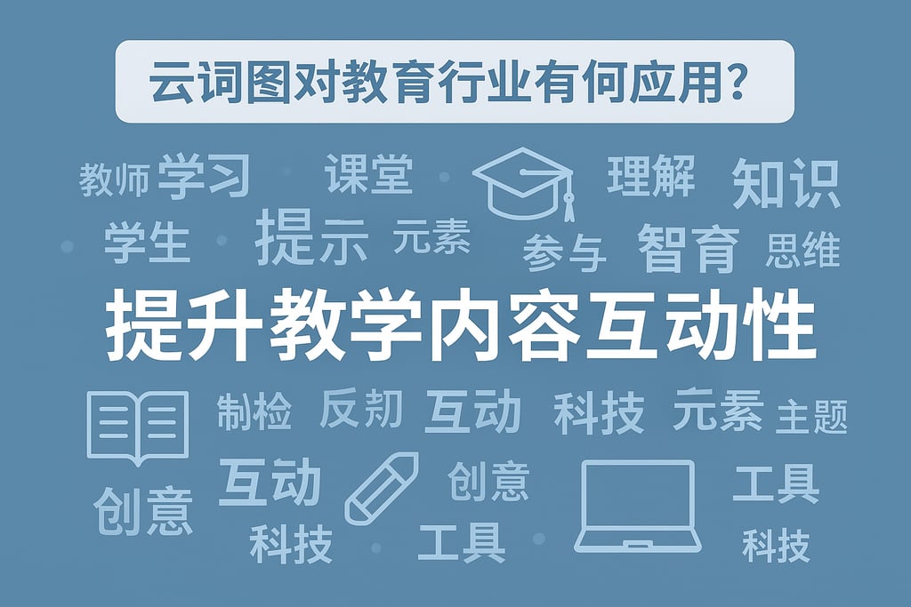 云词图对教育行业有何应用？提升教学内容互动性