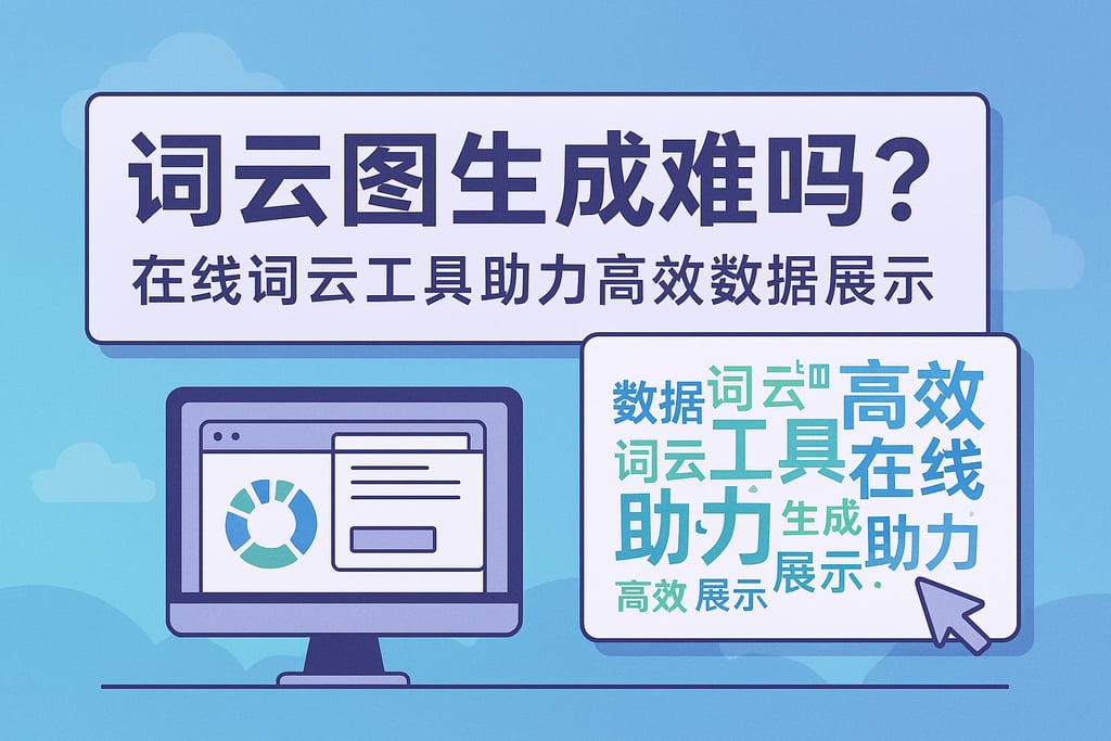 云词图生成难吗？在线词云工具助力高效数据展示