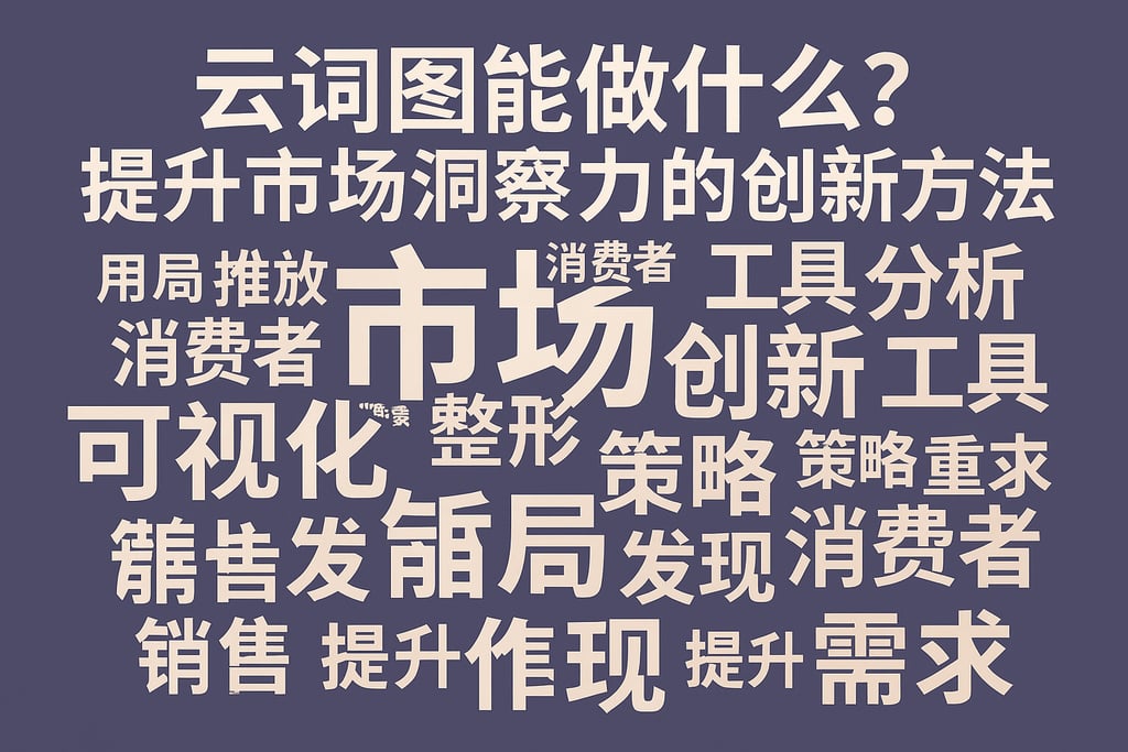 云词图能做什么？提升市场洞察力的创新方法
