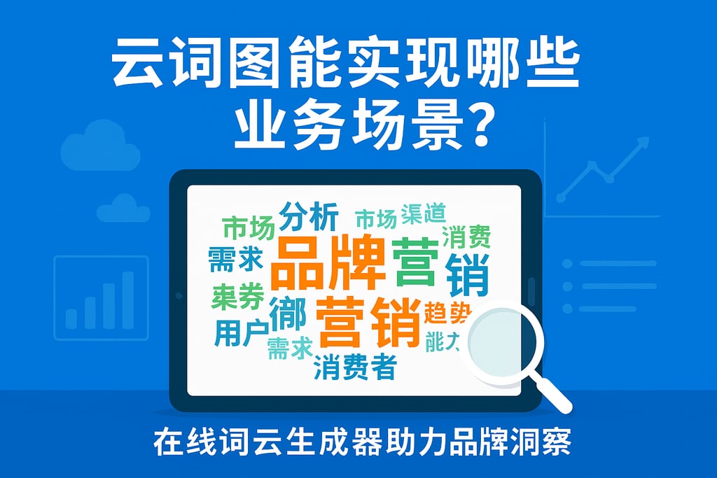 云词图能实现哪些业务场景？在线词云生成器助力品牌洞察
