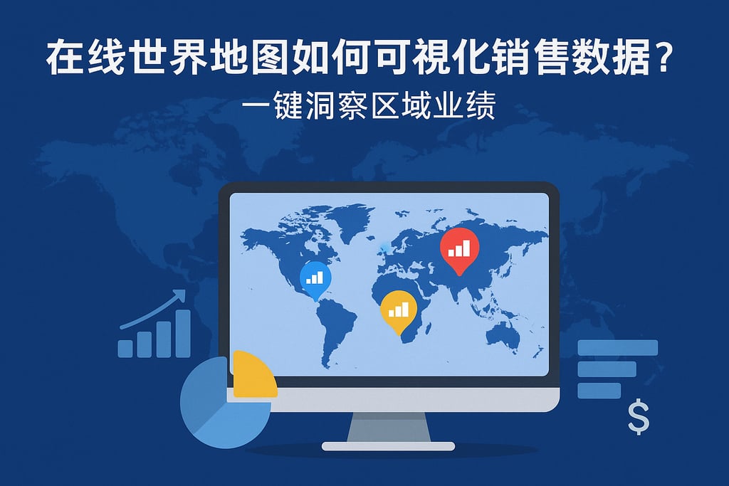 在线世界地图如何可视化销售数据？一键洞察区域业绩