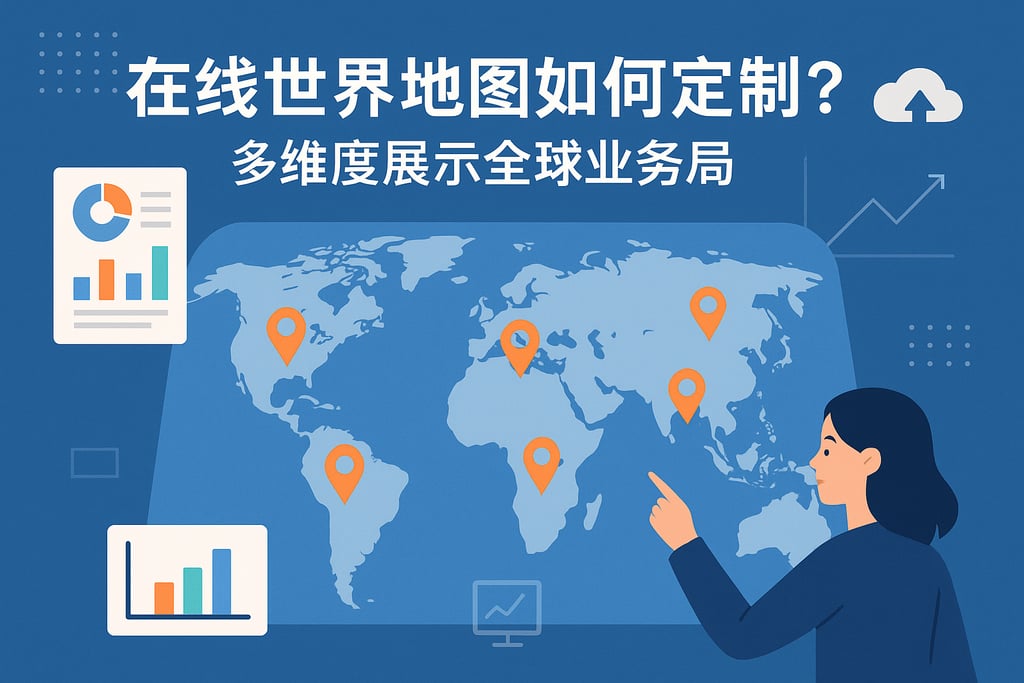 在线世界地图如何定制？多维度展示全球业务布局
