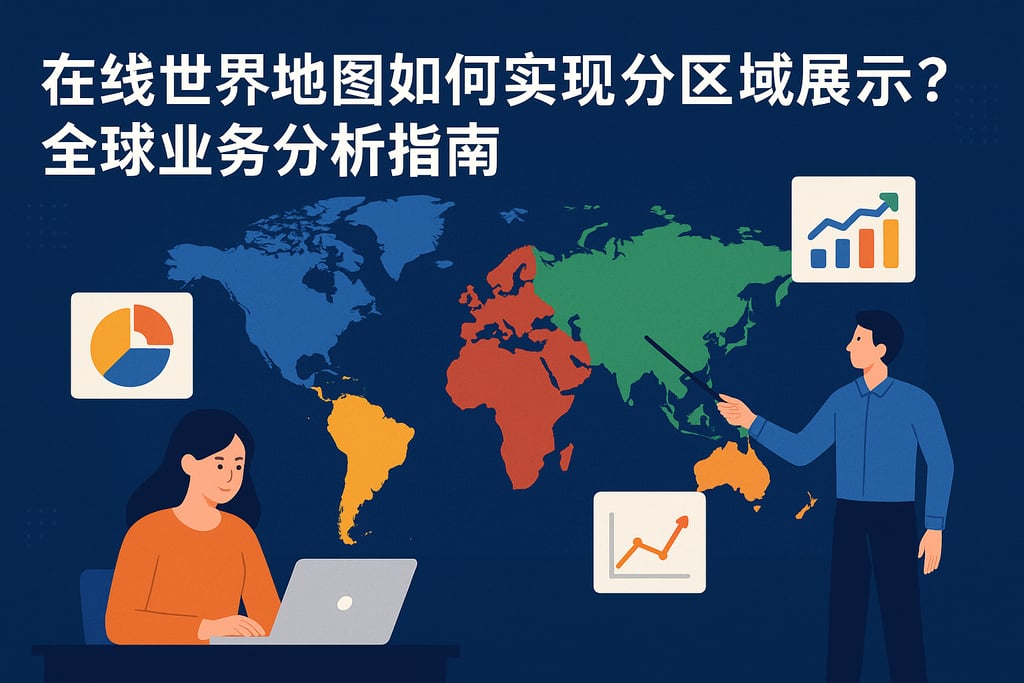 在线世界地图如何实现分区域展示？全球业务分析指南