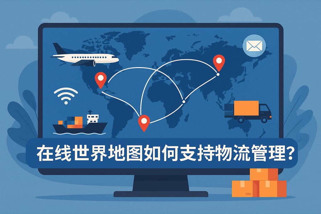 在线世界地图如何支持物流管理？全球运输一览无遗