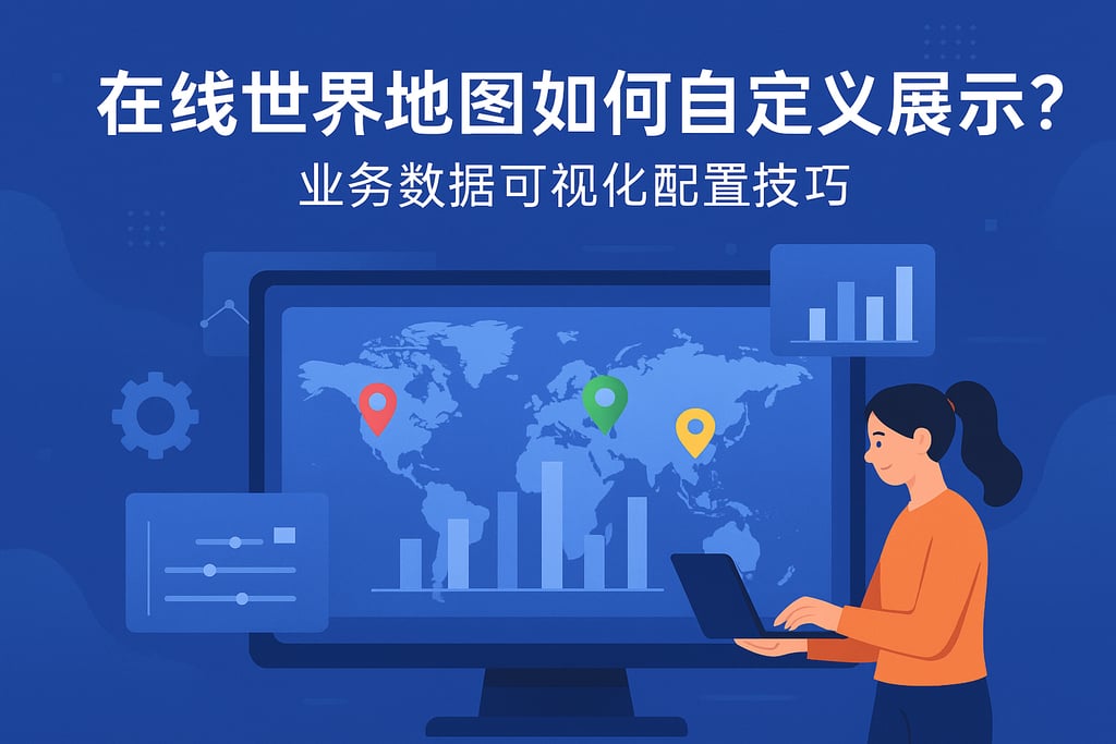 在线世界地图如何自定义展示？业务数据可视化配置技巧