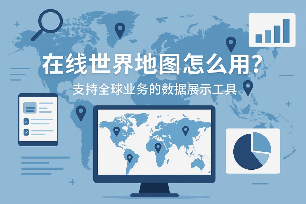 在线世界地图怎么用？支持全球业务的数据展示工具