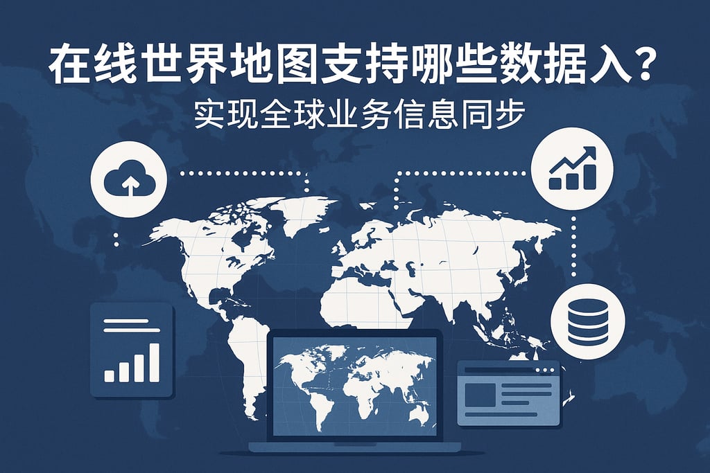 在线世界地图支持哪些数据接入？实现全球业务信息同步