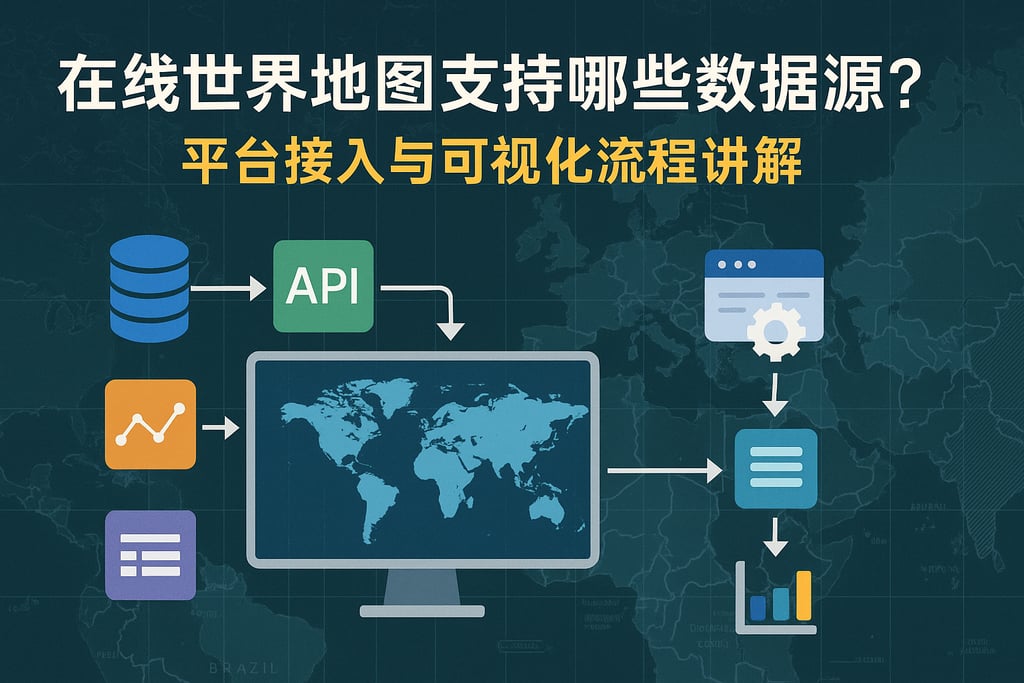 在线世界地图支持哪些数据源？平台接入与可视化流程讲解