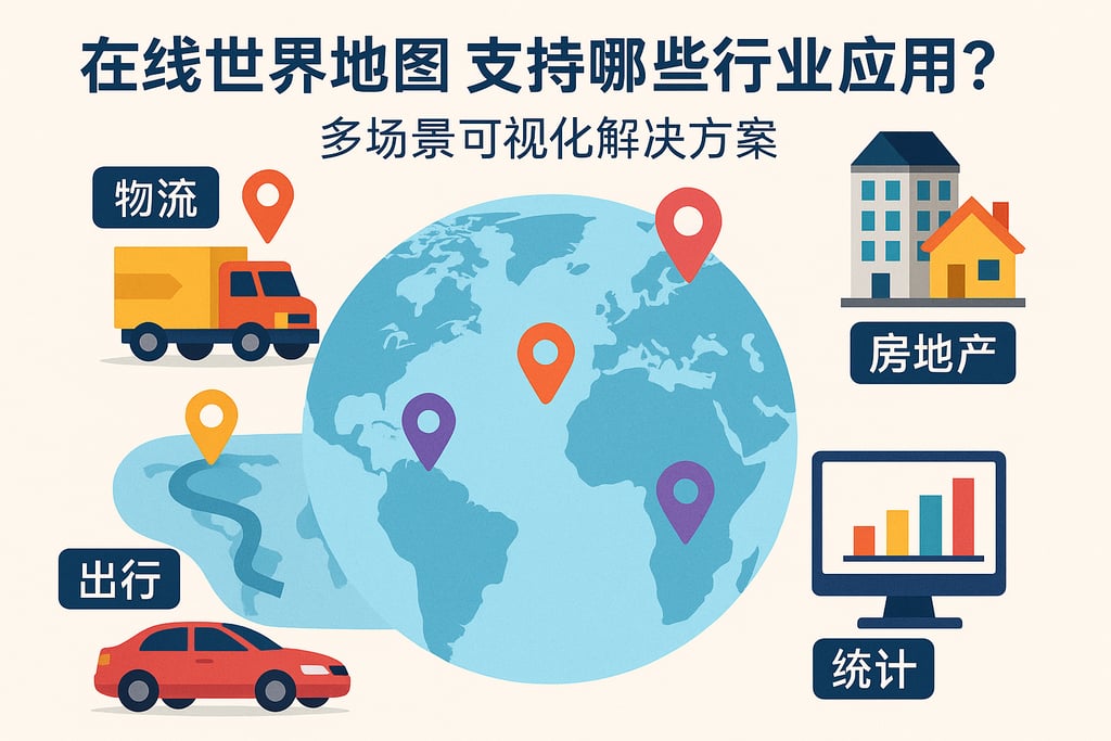 在线世界地图支持哪些行业应用？多场景可视化解决方案