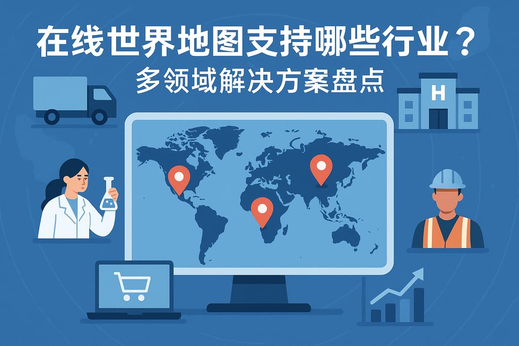 在线世界地图支持哪些行业？多领域解决方案盘点