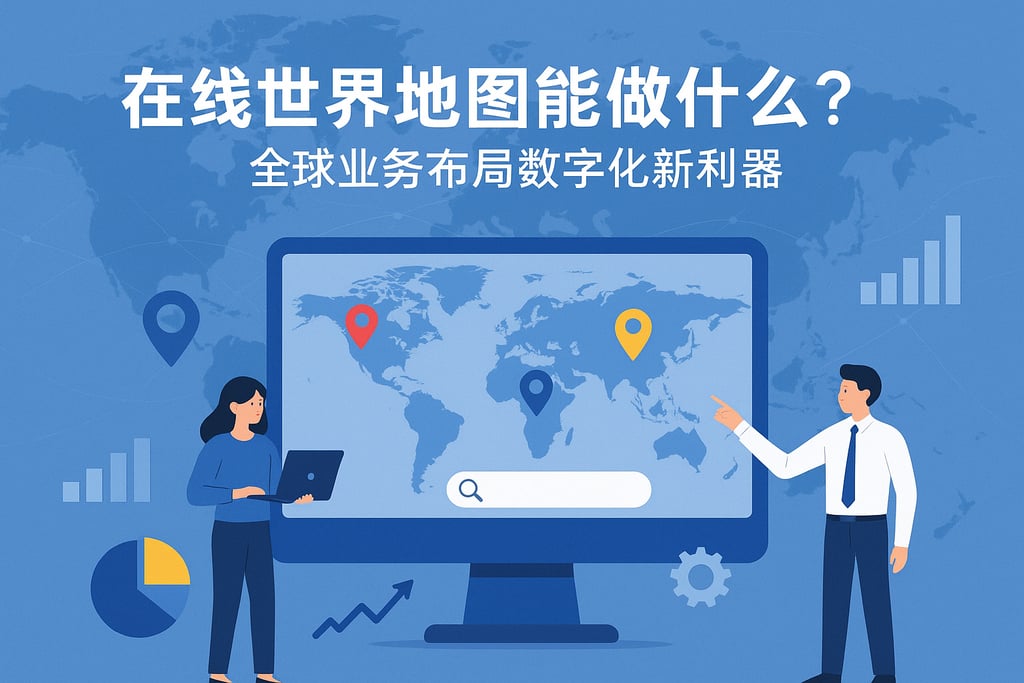 在线世界地图能做什么？全球业务布局数字化新利器