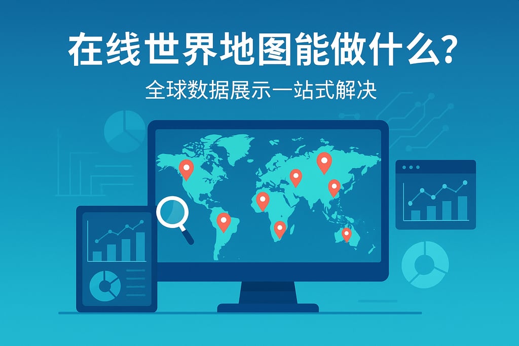 在线世界地图能做什么？全球数据展示一站式解决