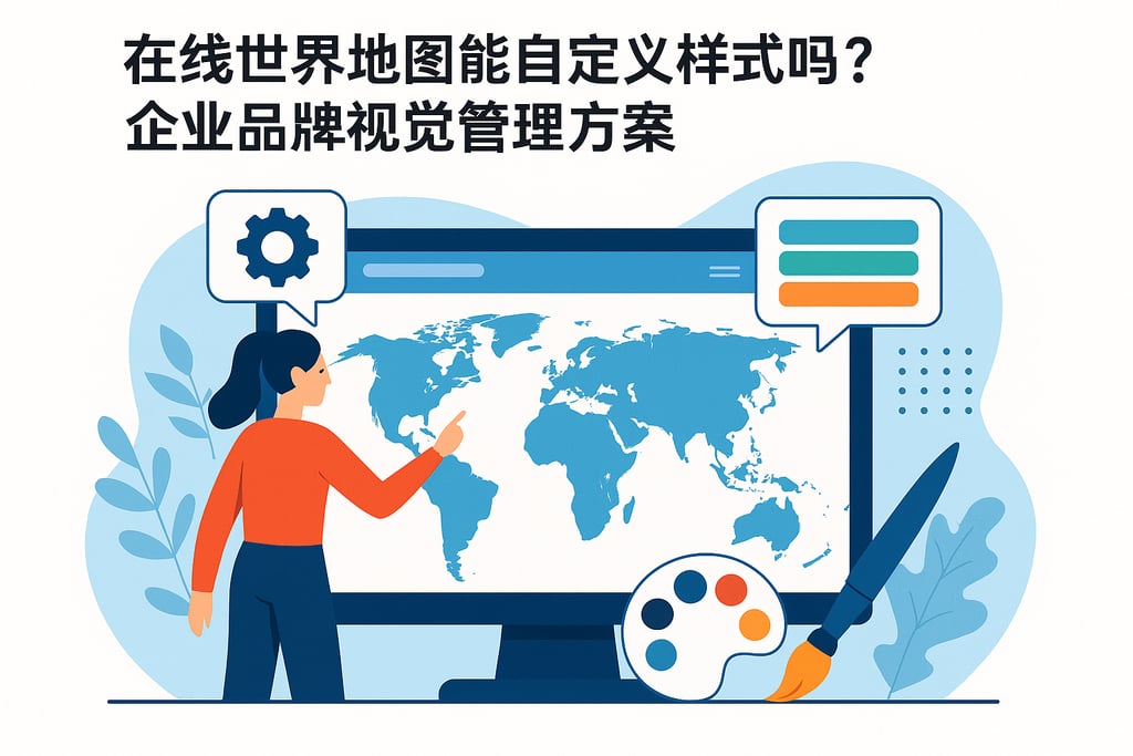 在线世界地图能自定义样式吗？企业品牌视觉管理方案
