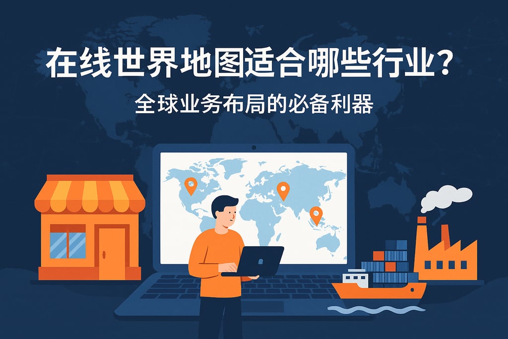 在线世界地图适合哪些行业？全球业务布局的必备利器