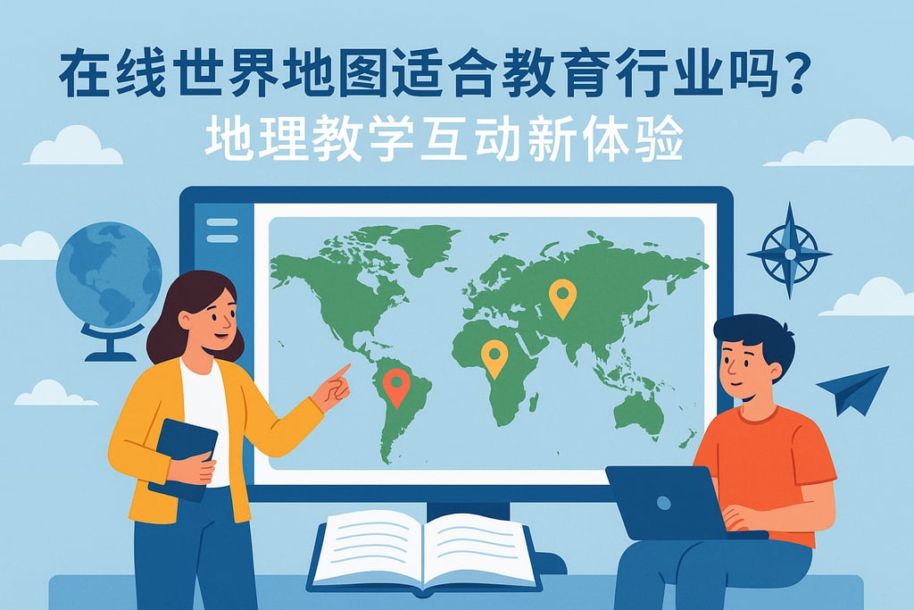 在线世界地图适合教育行业吗？地理教学互动新体验