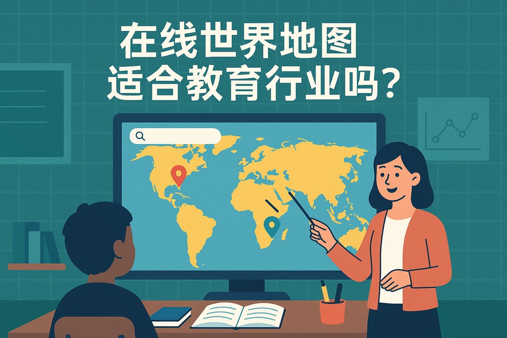 在线世界地图适合教育行业吗？教学演示可视化更直观