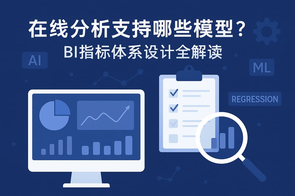在线分析支持哪些模型？BI指标体系设计全解读